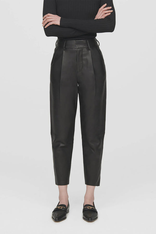 Superette  Becky Leather Trouser - Black