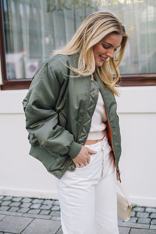 Green flight sale jacket womens