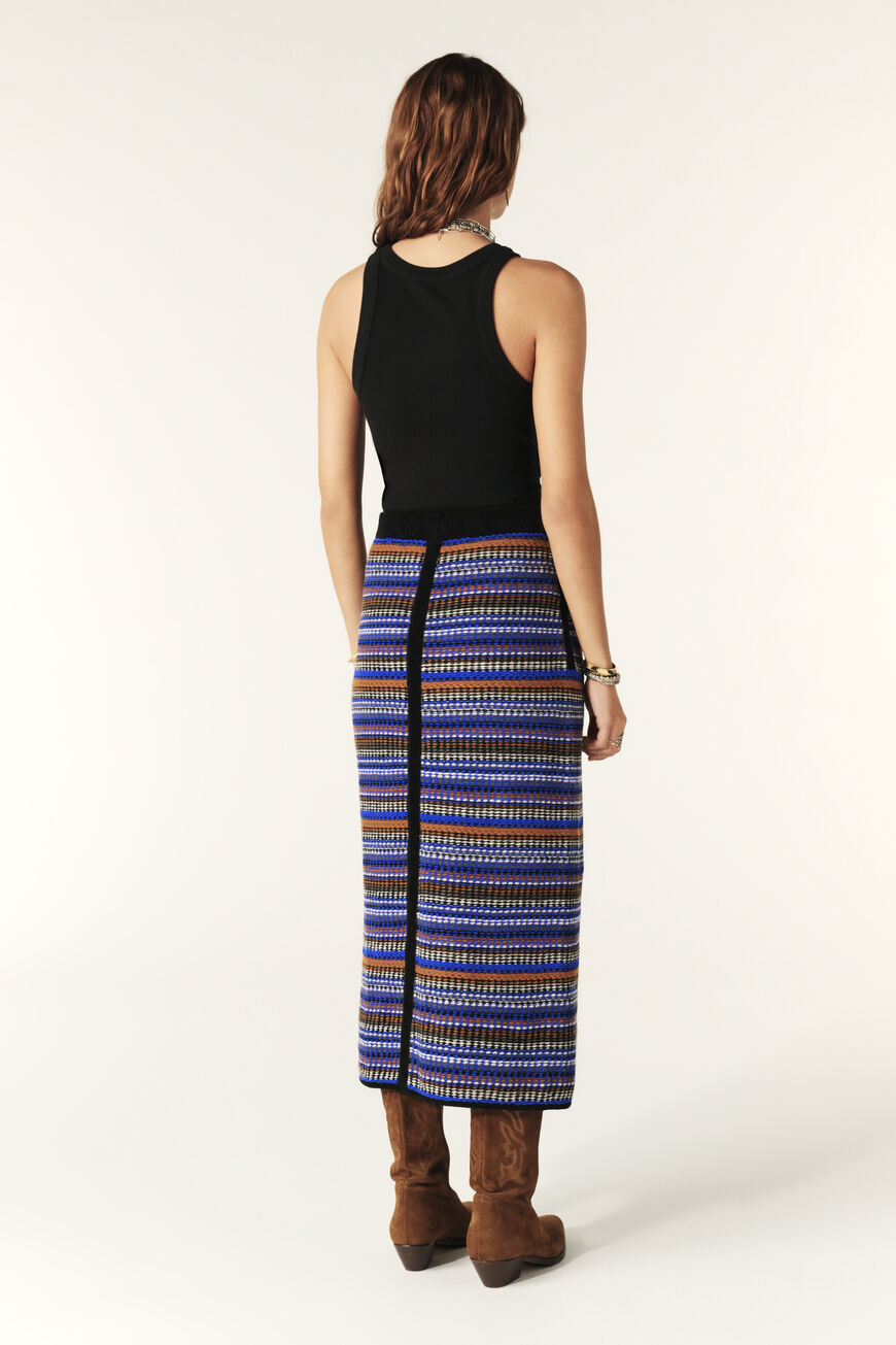 Flame Skirt Bleu