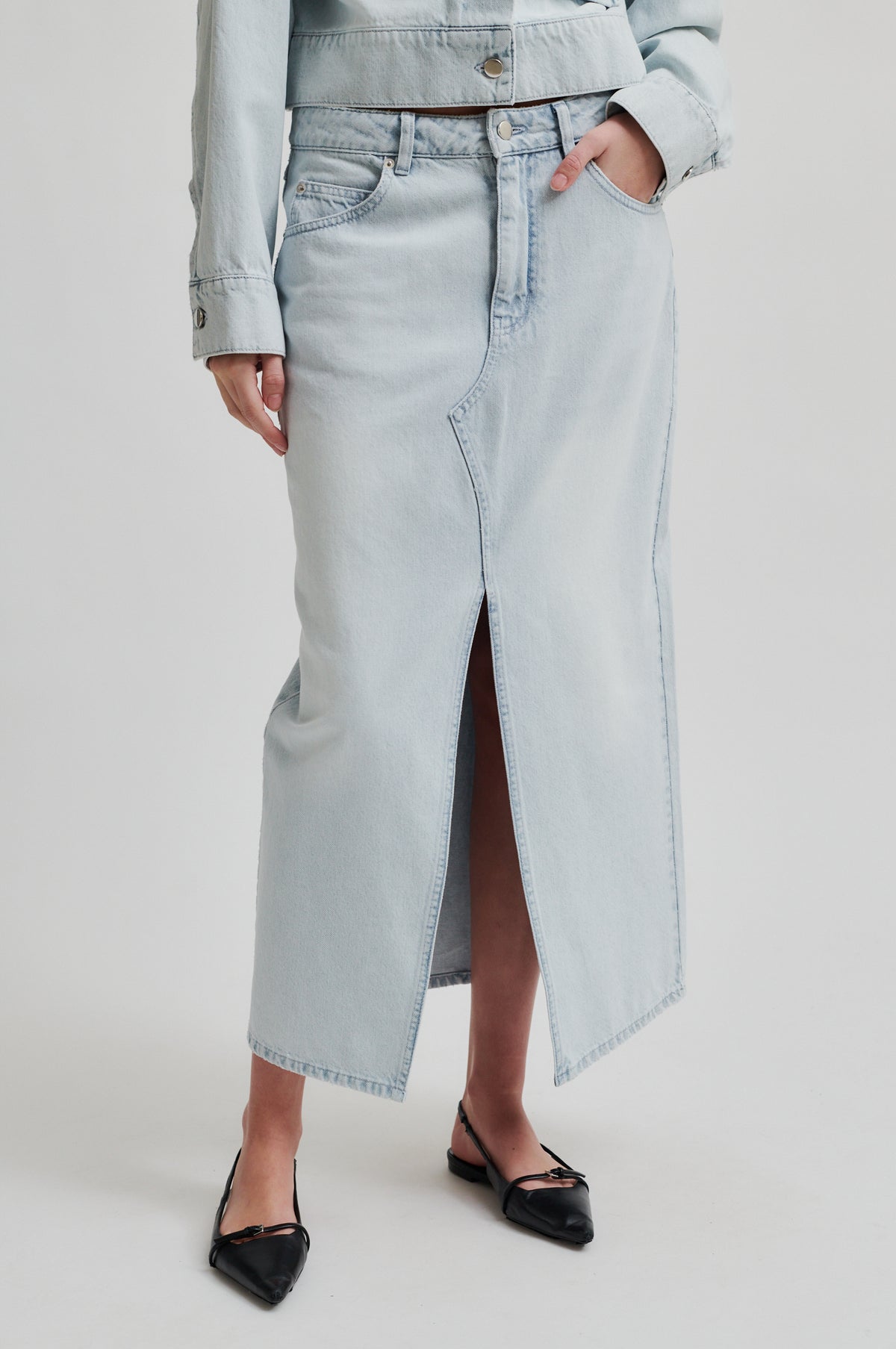 Fira Skirt - Light Blue Denim