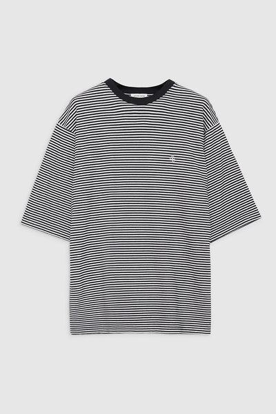 Bo Tee Black and White Stripe