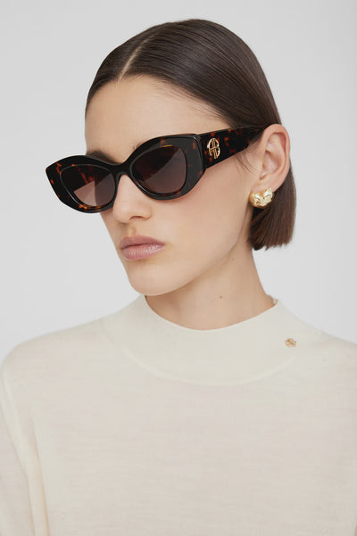 Rennes Sunglasses - Dark Tortoise