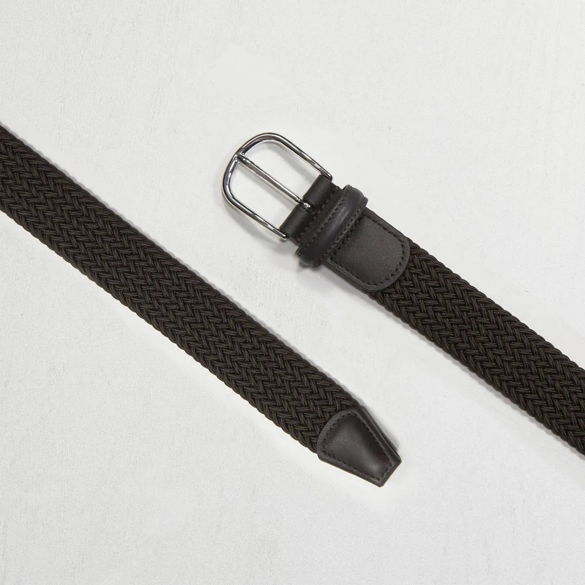 Brown Woven Nylon Belt