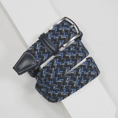 Multi Color Woven Belt Navy/Grey