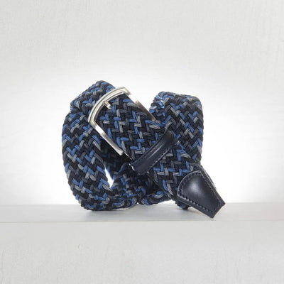 Multi Color Woven Belt Navy/Grey