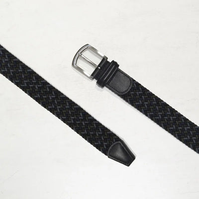 Multi Color Woven Belt Navy/Khaki