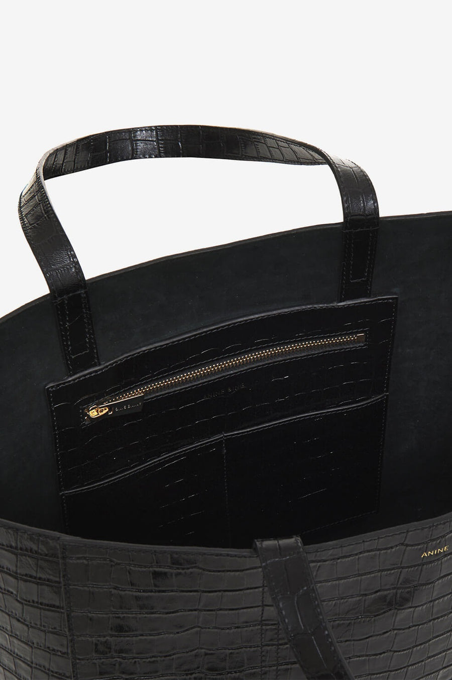 Elly Tote Black Embossed