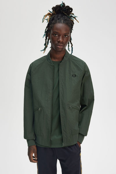 Textured Tennis Bomber Green