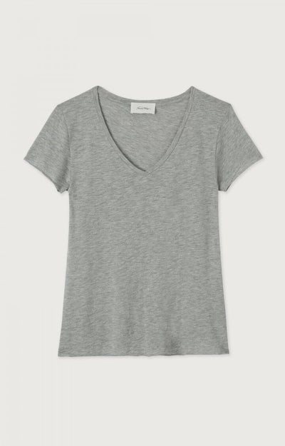 Jacksonville V neck Tee Heather Grey