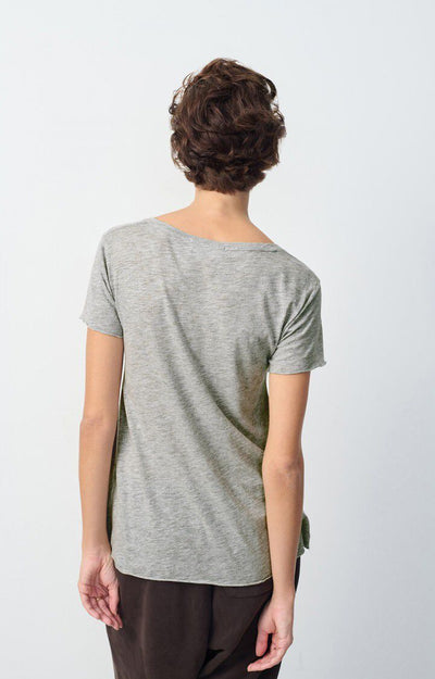 Jacksonville V neck Tee Heather Grey