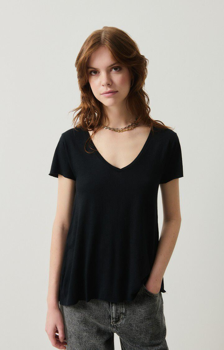 Jacksonville V Neck tee Black