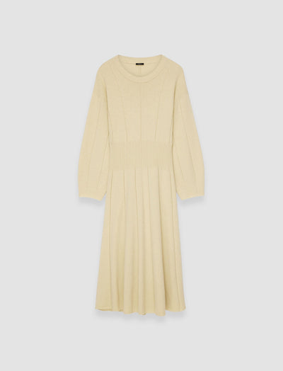 Soft Wool Dress - Pale Olive