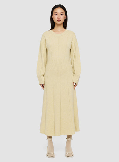 Soft Wool Dress - Pale Olive