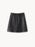 Coras Leather Skirt - Black