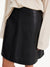 Coras Leather Skirt - Black