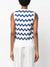 Zig Zag Tank Blue Cream and Taupe