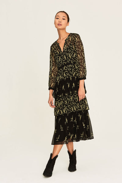 Morris Long Printed Dress