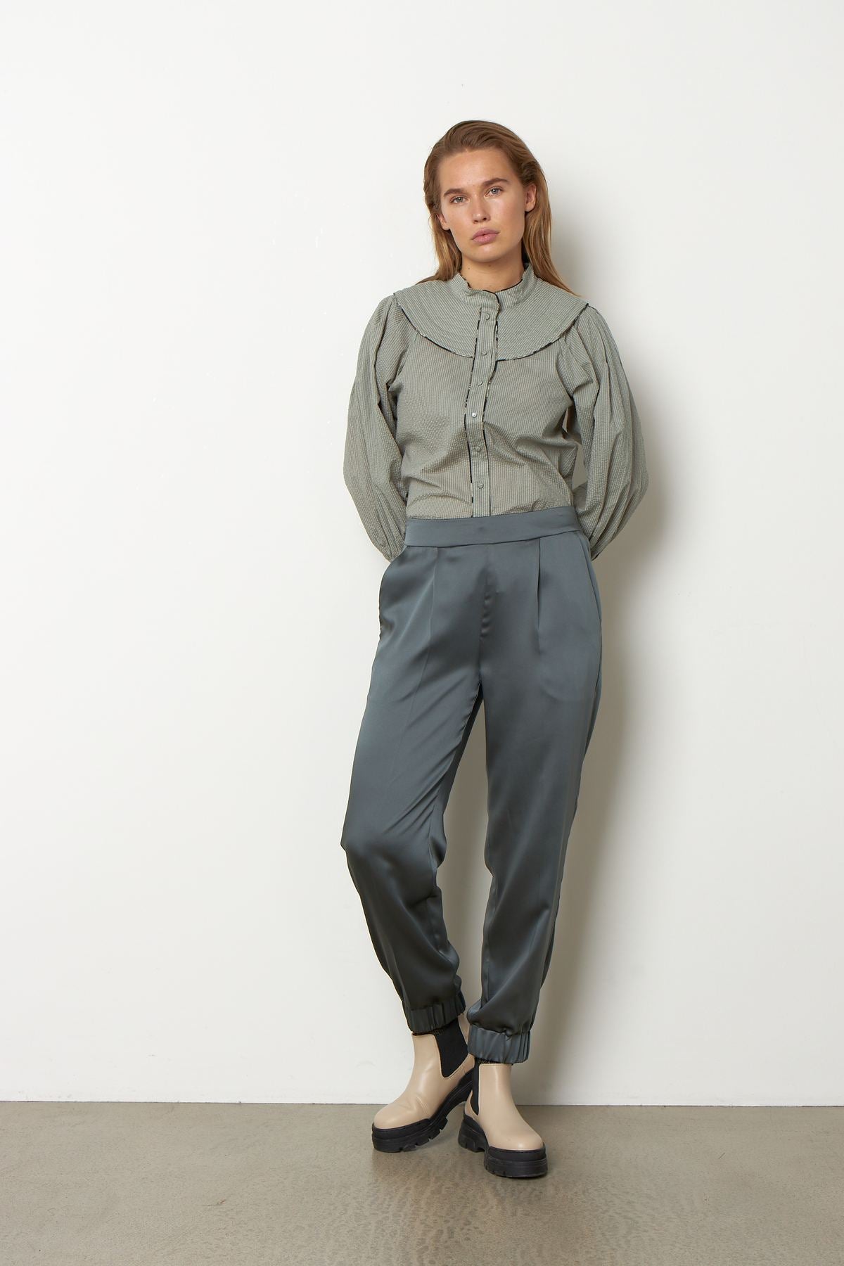 Merino Wool Set with Pants - Iris Top and Eva Pants