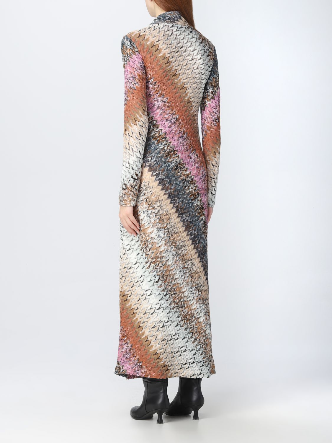 Long Dress Beige Multi